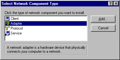 Add Adapter Dialog